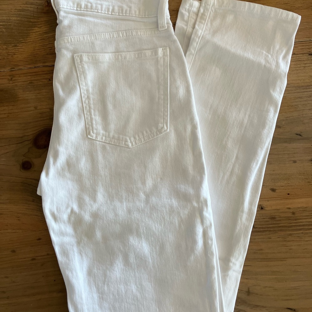 GAP Women's Straight Leg White Jeans